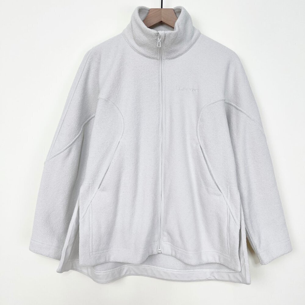 Lululemon Looped Terry Fleece Full Zip Sweater Sweatshirt Jacket Coat Oversized - Picture 7 of 15